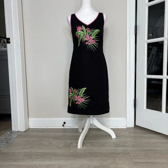 CJ Laing Sleeveless Dress
Celery Pink Sz 6 tropical flowers colorful embroidery - Picture 4 of 6